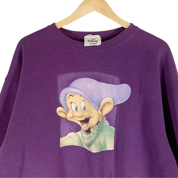 Vintage Disney Snow white Dopey Crew neck Sweatshirt Size Medium - Picture 3 of 7